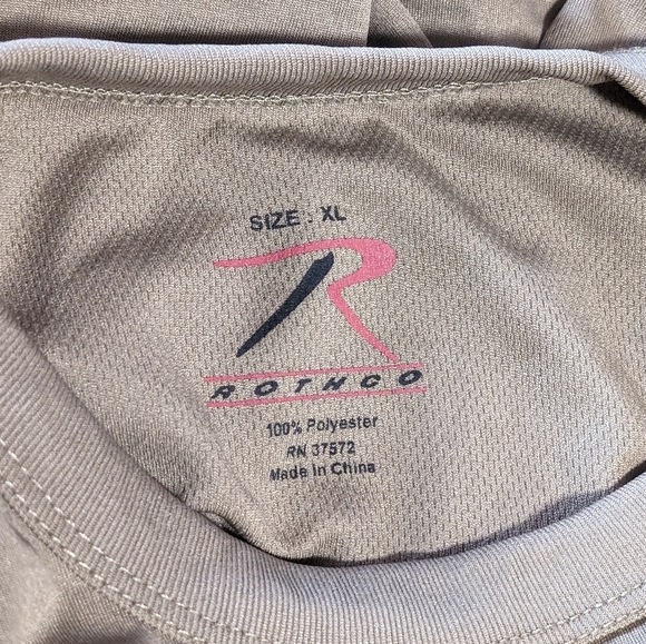 Rothco quick dry moisture wicking T-shirt, XL - Picture 3 of 3